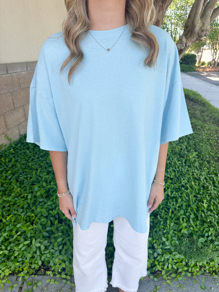 Hana Basic Tee - Blue