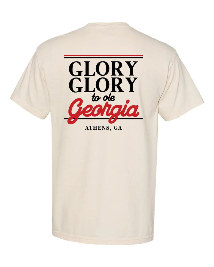 CB UGA Glory, Glory S/S Pocket T-Shirt - Ivory