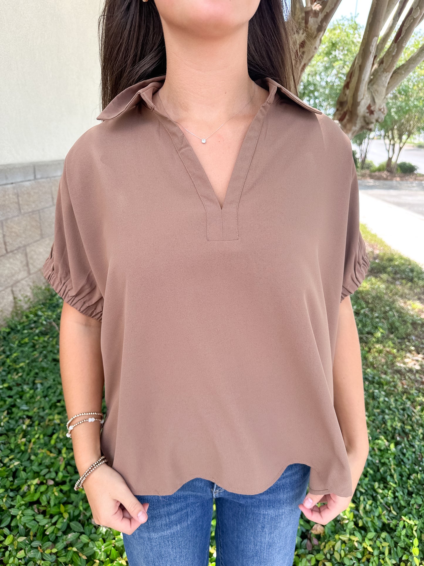 Poise Basic V-Neck Top