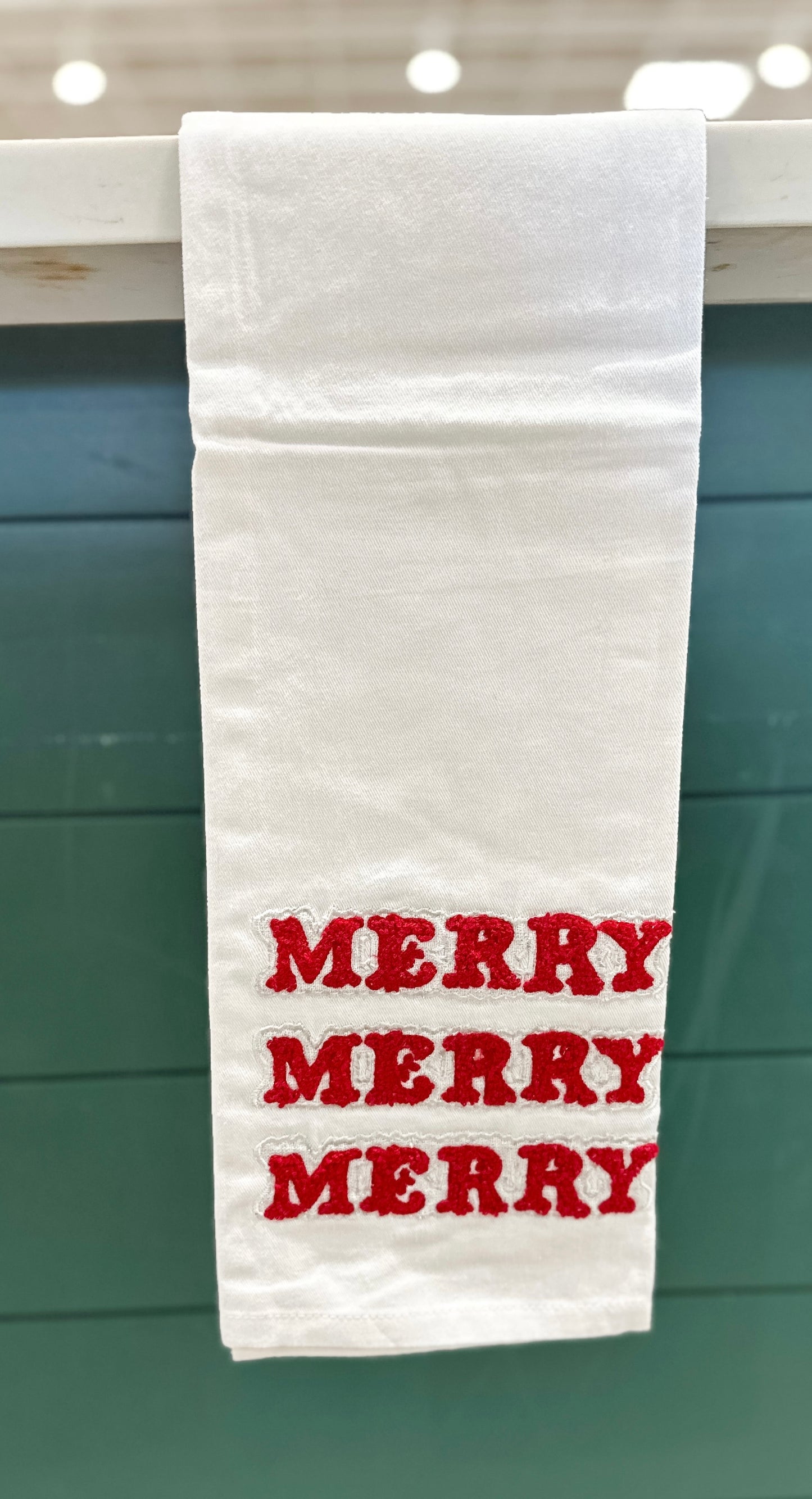 MS Holiday Tea Towel - Merry Merry Merry