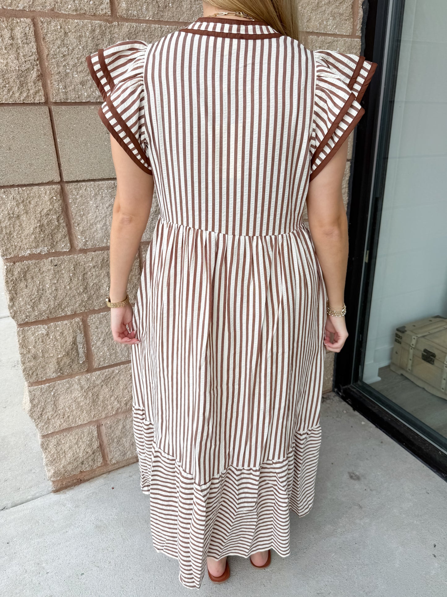 Maxine Striped Maxi Dress