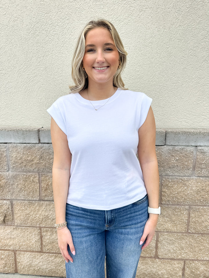 Camino Jersey Top - White