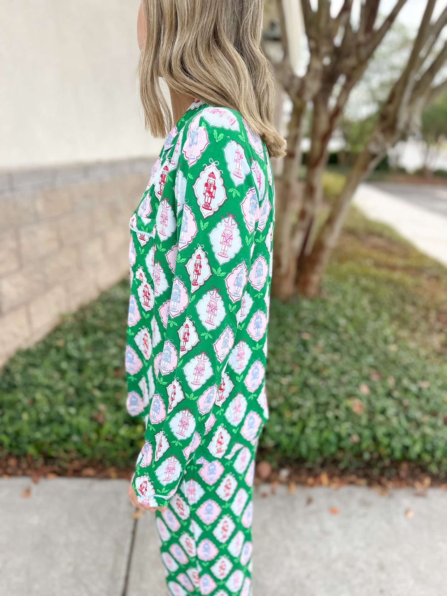 MS Charlotte PJ Pant Set - Christmas Calvary