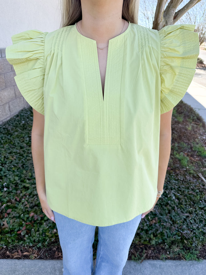 San Diego Top - Lime