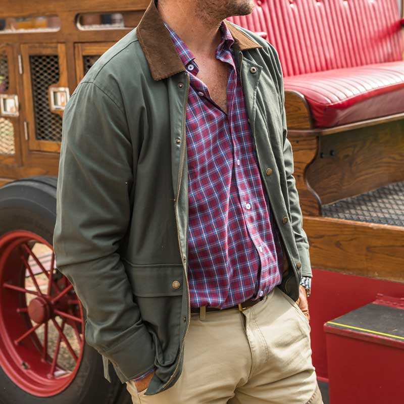 Onward Reserve Red Hills Stretch Canvas Coat - Olive