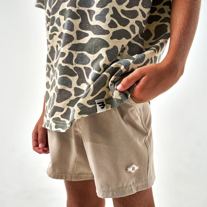 Burlebo Youth Classic Deer Camo Embroidered S/S T-Shirt