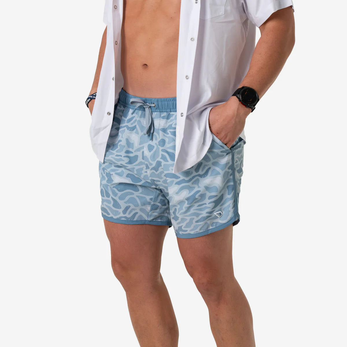 Burlebo Men’s S26 Swim Trucks - Seaside Camo