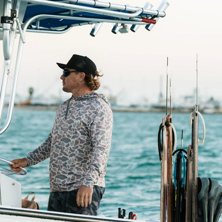 Burlebo Men’s S26 Performance Hoodie - Classic Deer Camo