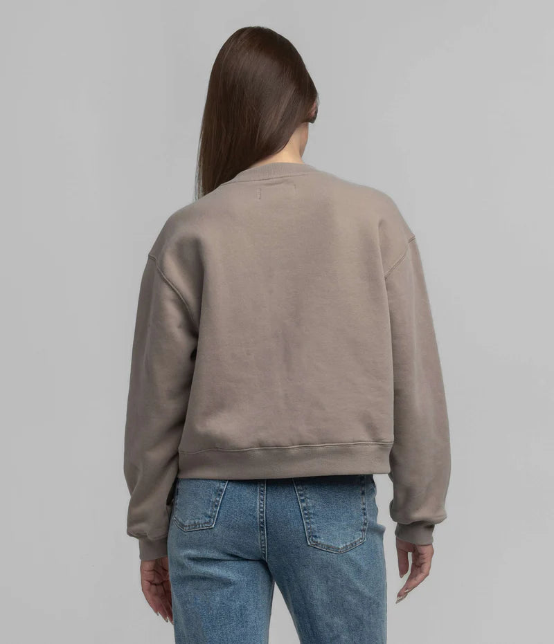 SSCO Women’s Preppy Front Print Sweatshirt - Hazelnut