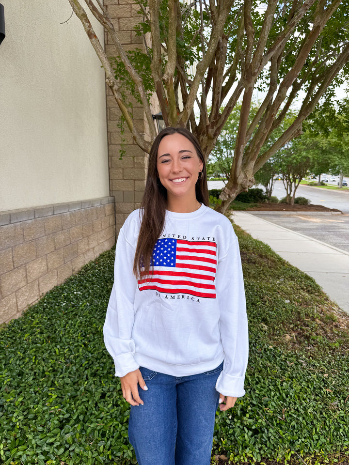 Charlie Southern American Flag Crewneck