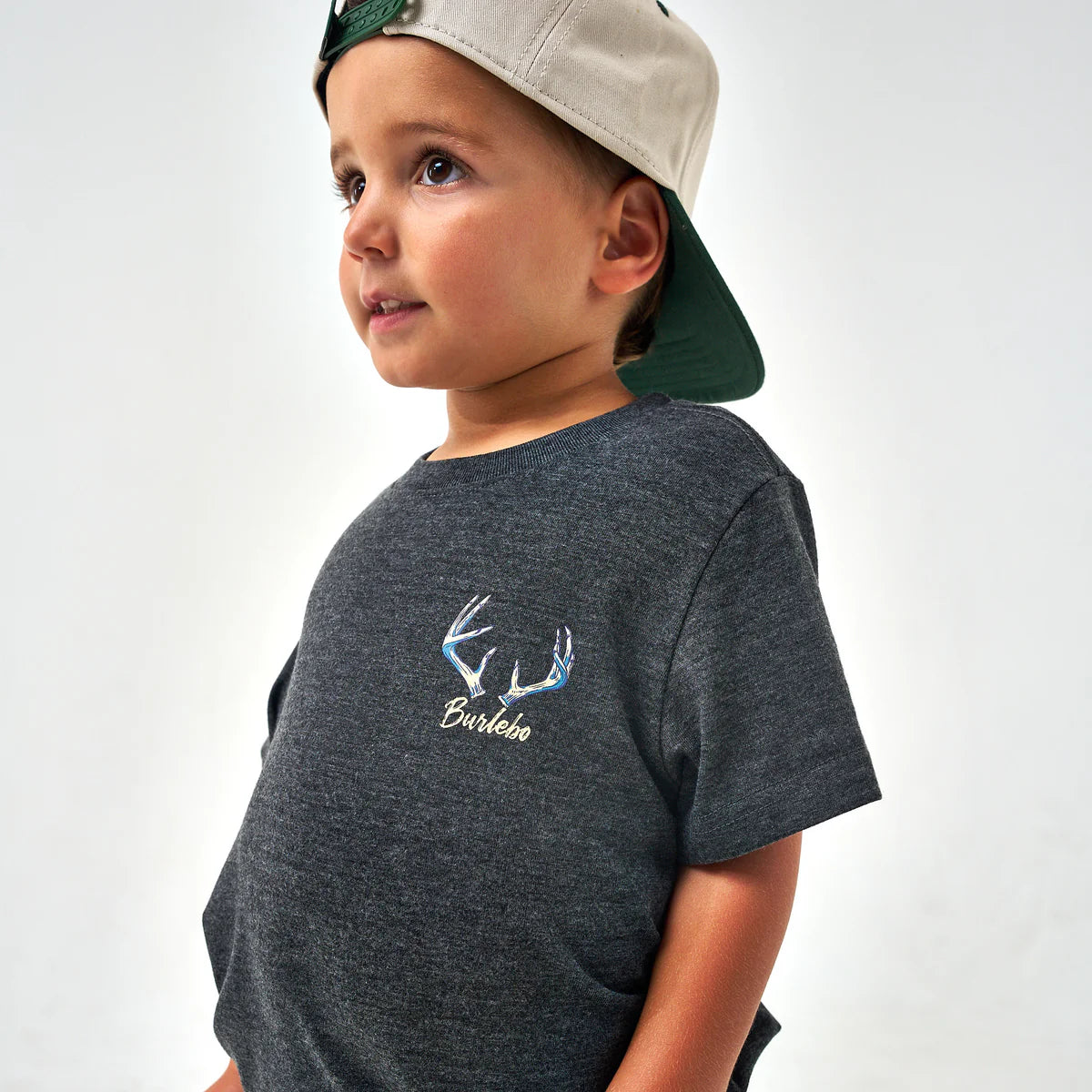 Burlebo Youth Whitetail Season S/S T-Shirt - Heather Black