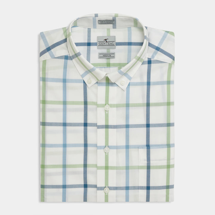 Genteal Spring ‘25 Windowpane Sport Shirt - Placid