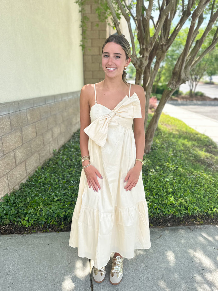 Lydia Bow Midi Dress