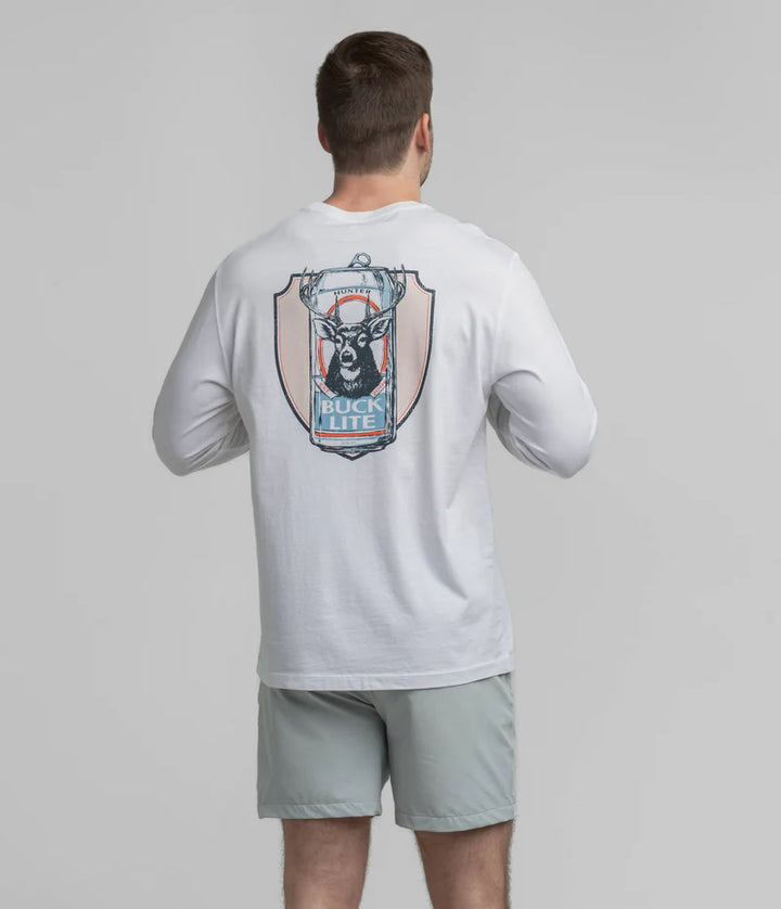 SSCO Men’s Buck Lite L/S Pocket T-Shirt - Bright White