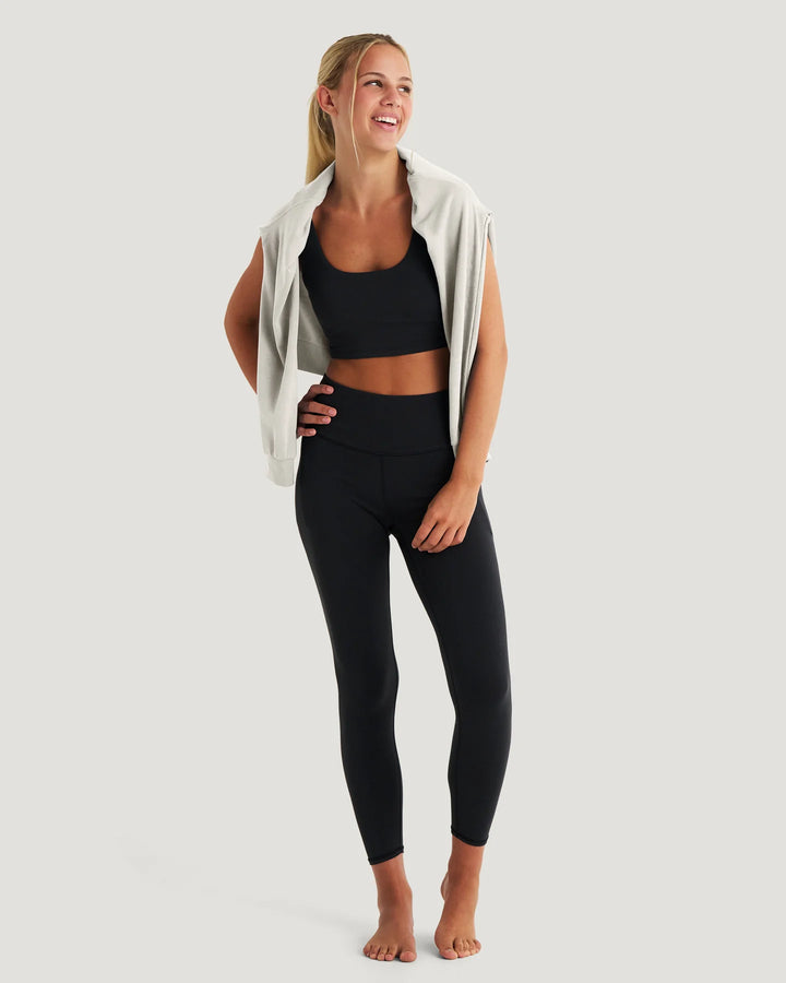 Free Fly Women’s Bamboo Lightweight Fleece Crew - Off White Heather