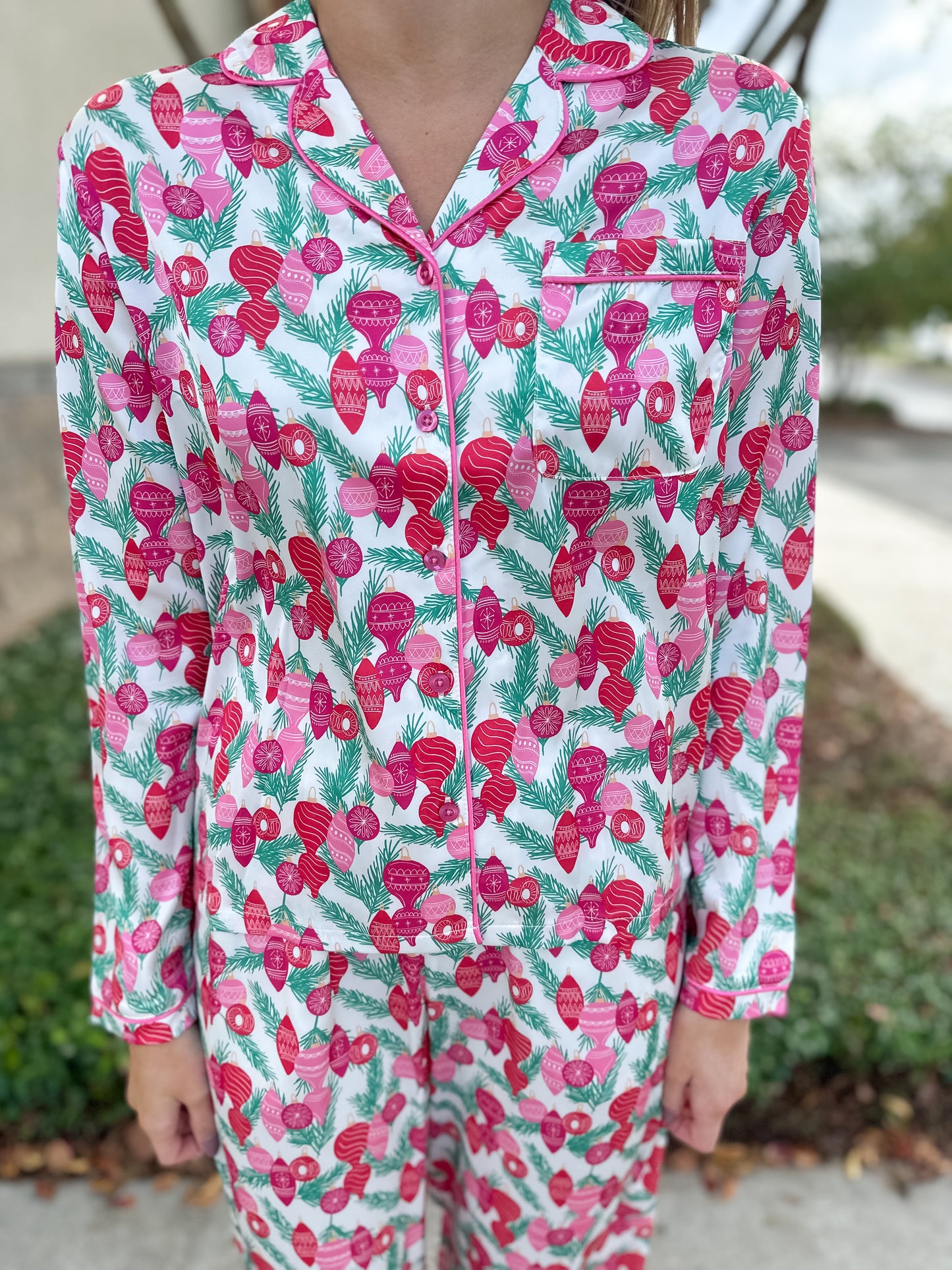 MS Charlotte PJ Pant Set - Trim The Tree