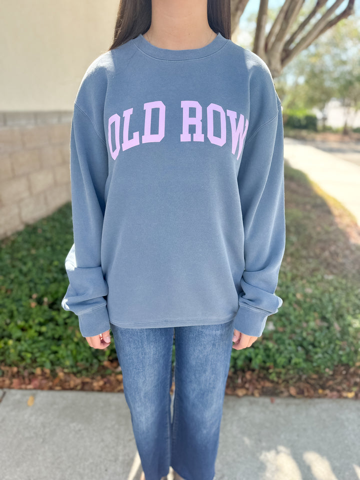 Old Row Logo Sweatshirt - Blue/Pink