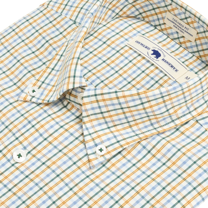 Onward Reserve Cypress Tailored Fit Brushed Performance Twill Button Down - Buckhorn