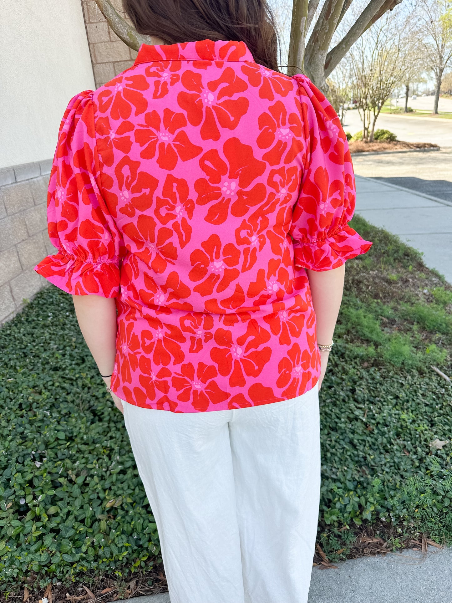 Jessica Top - Garden Samba Pink