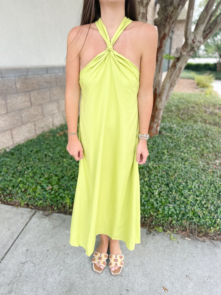 Jenny Linen Midi Dress