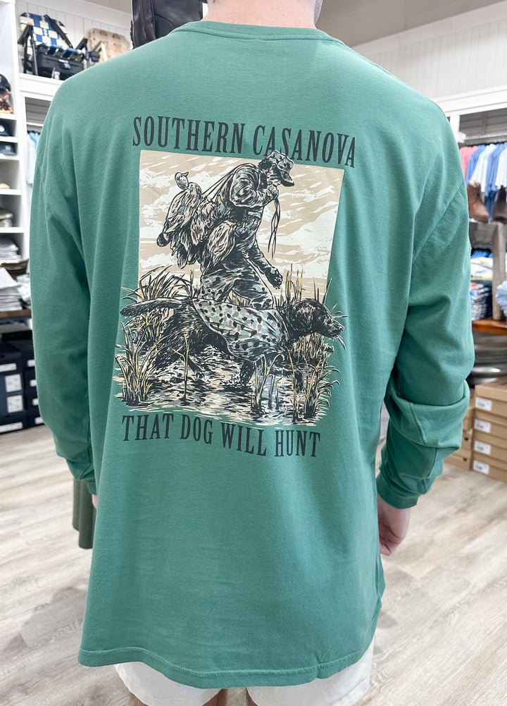 S. Casanova Hunt Trudge L/S T-Shirt - Thyme