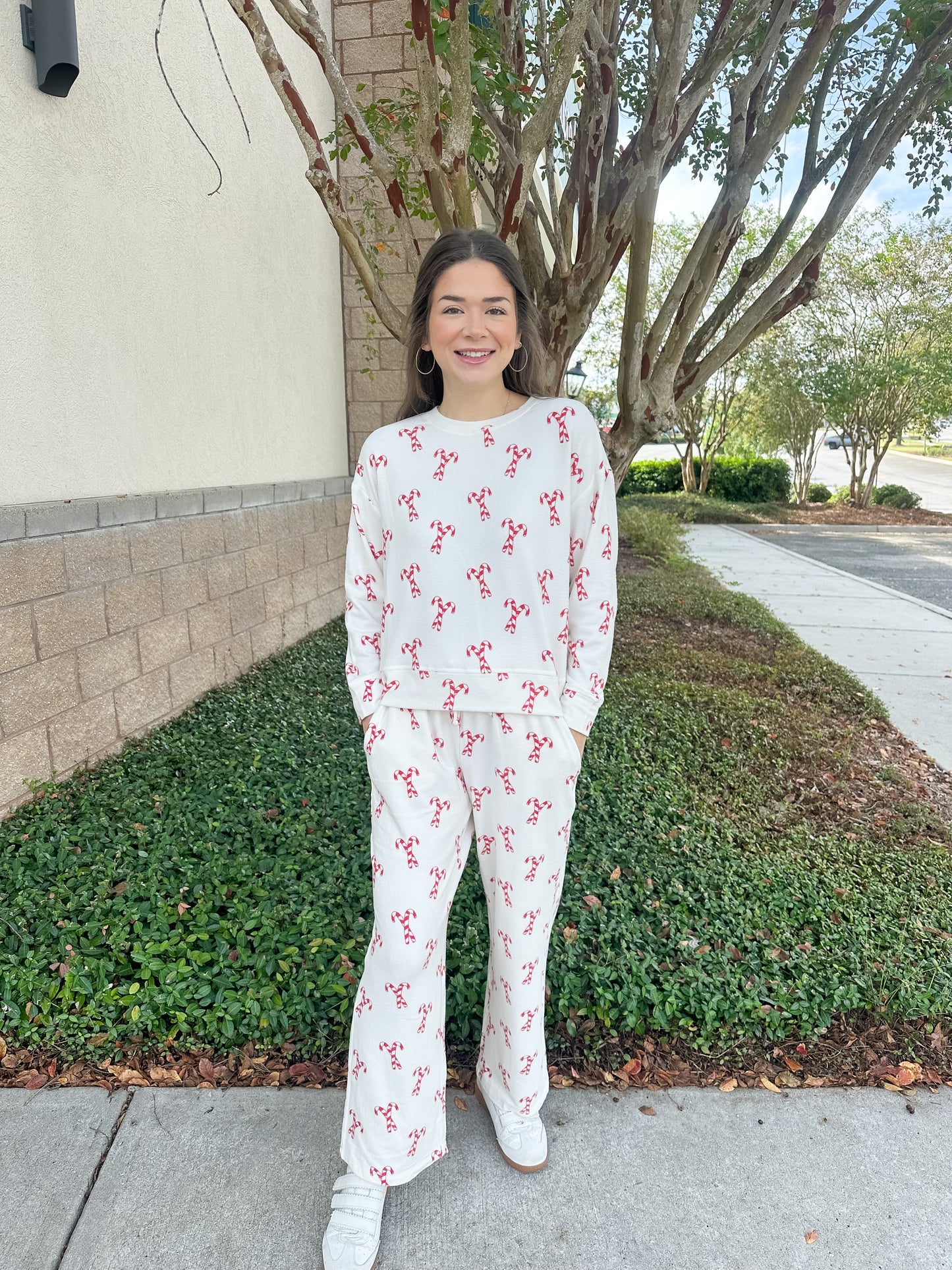 MS Sophie PJ Pant Set - Candy Canes