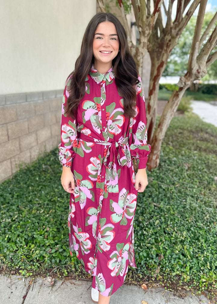 Ava Dress - Center Stage Plum