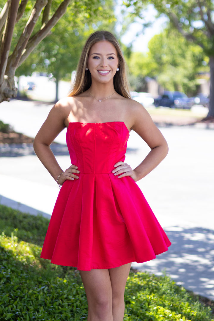 Party Girl Strapless Mini Dress