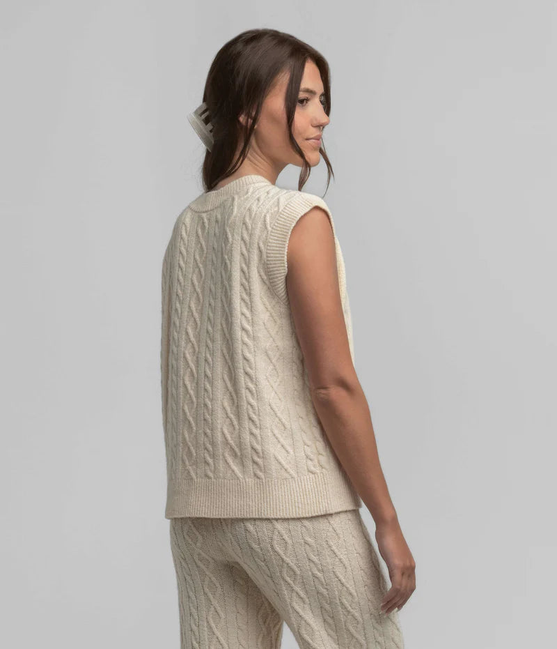 SSCO Women’s Comfy Cozy Sweater Vest - Parchment