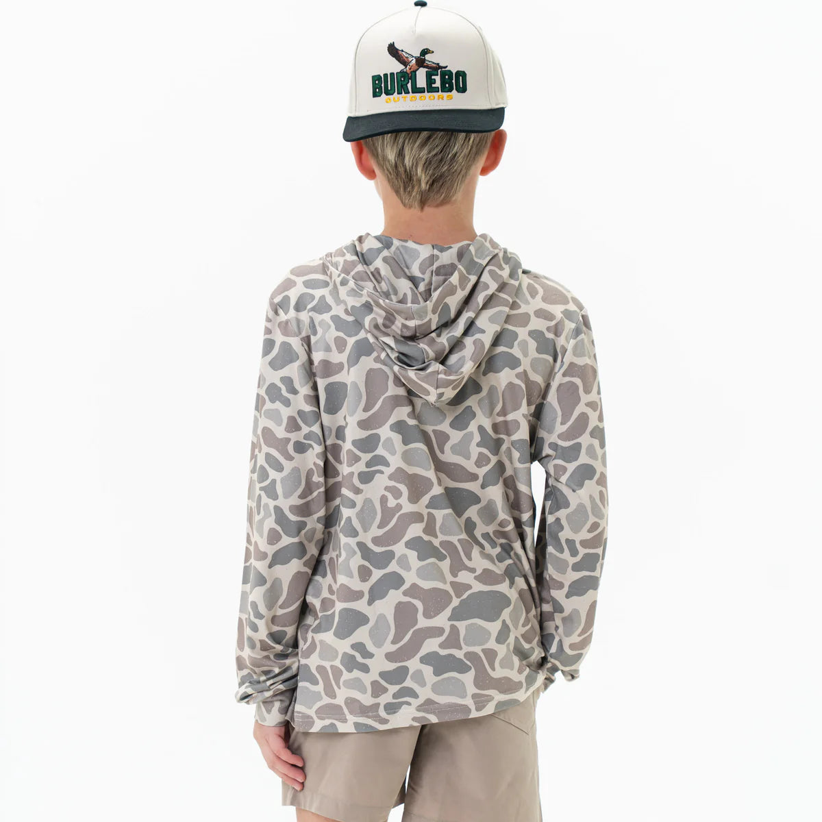 Burlebo Youth Performance Hoodie - Classic Deer Camo