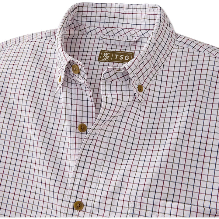 TSG Tanner Bamboo L/S Button Down - Grassland Maroon