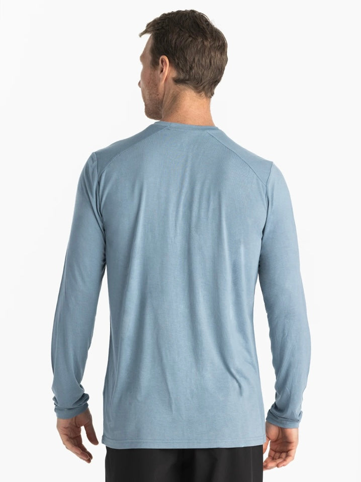 Free Fly Men’s Bamboo Lightweight Long Sleeve - Blue Fog