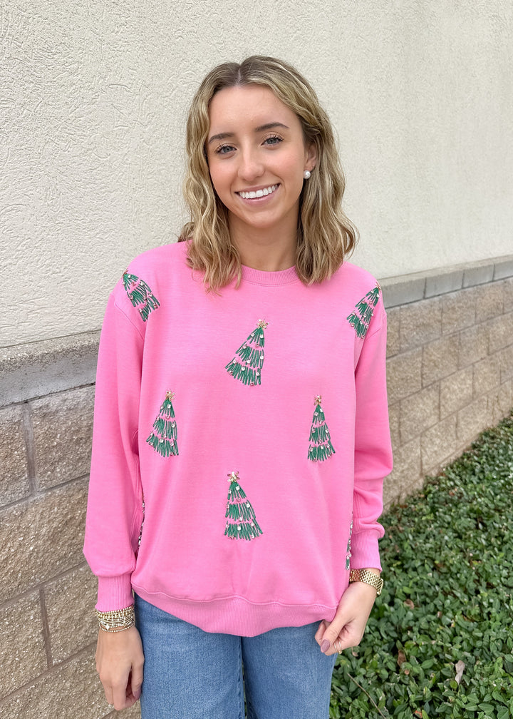 MS Sarah Sweatshirt - Green Trees
