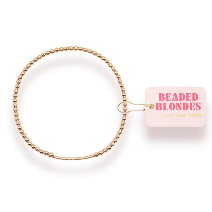 Beaded Blondes Dainty Bar Bracelet