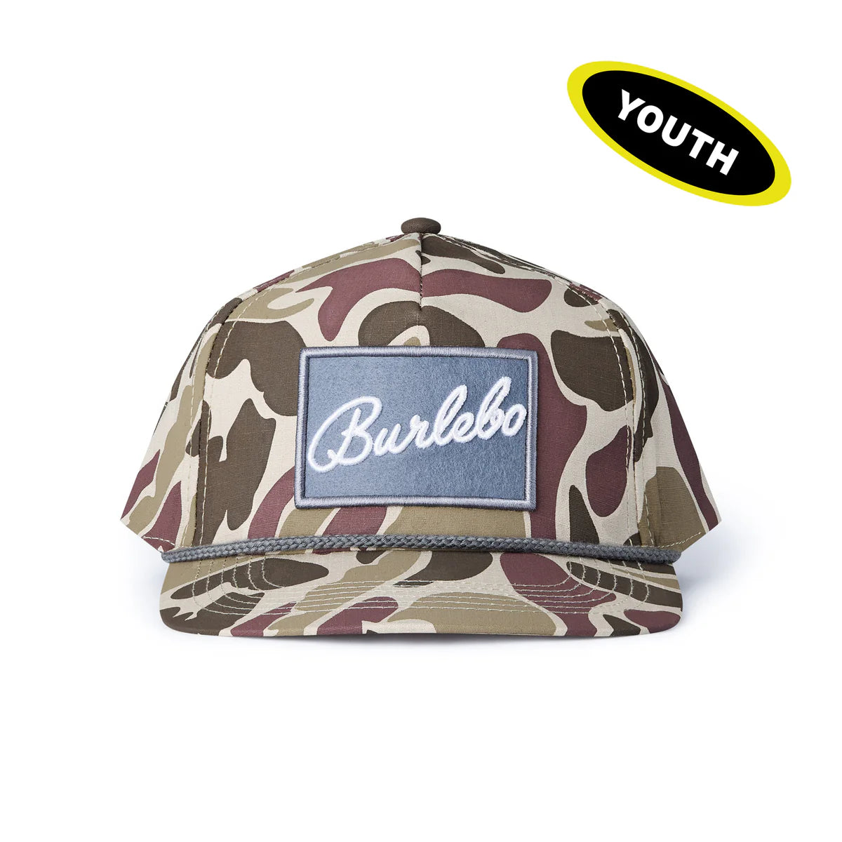 Burlebo Youth Burlebo Grey Patch Hat - Camo