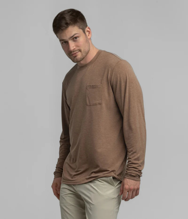 SSCO Men’s Max Comfort Pocket L/S Tee - Natural
