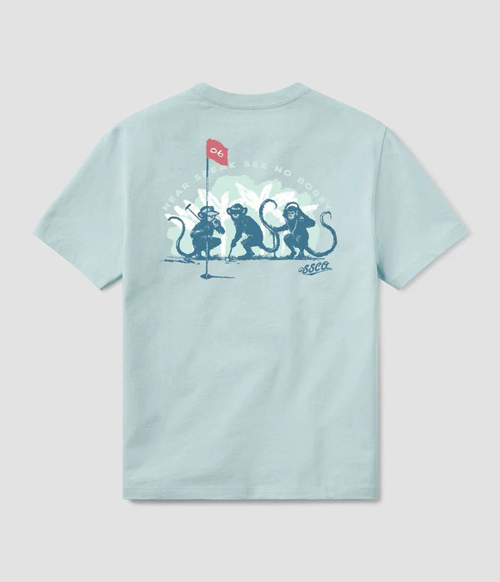 SSCO Youth Boy’s No Bogey S/S Pocket T-Shirt - Aquamarine