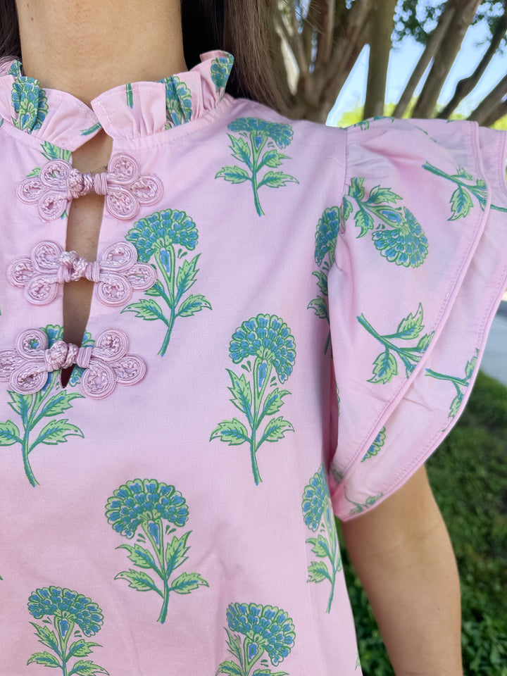 Jenna Frog Button Dress