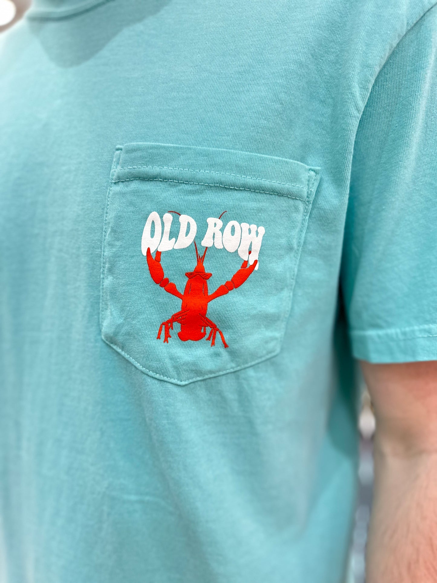 Old Row The Crawdaddy Pocket S/S T-Shirt - Chalky Mint