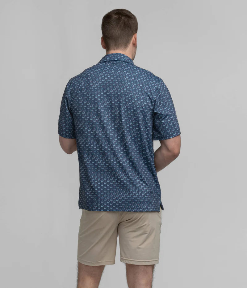 SSCO Men’s Perfect Round Printed Polo - Nocturnal
