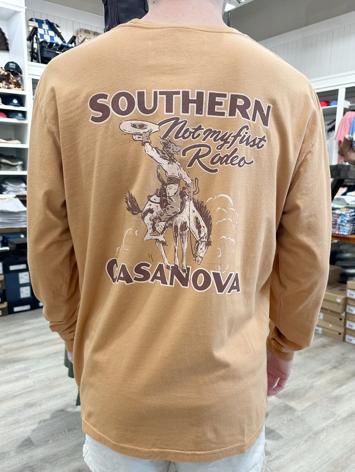 S. Casanova Rodeo Casanova L/S T-Shirt - Rust
