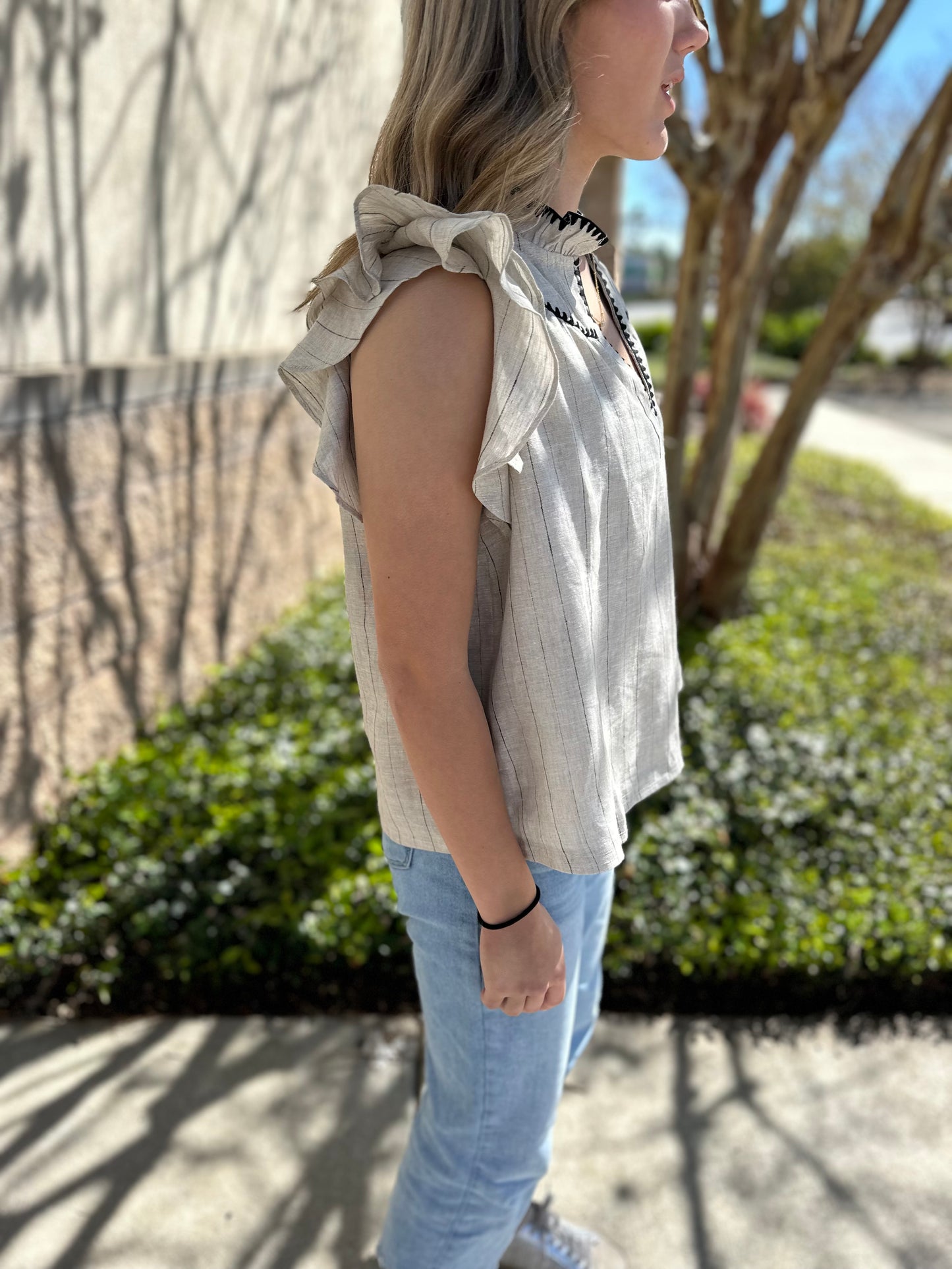Asher Linen Top