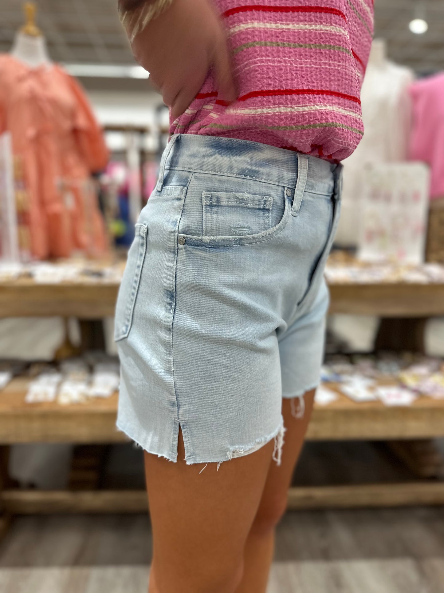Elise Denim Cutoff Shorts