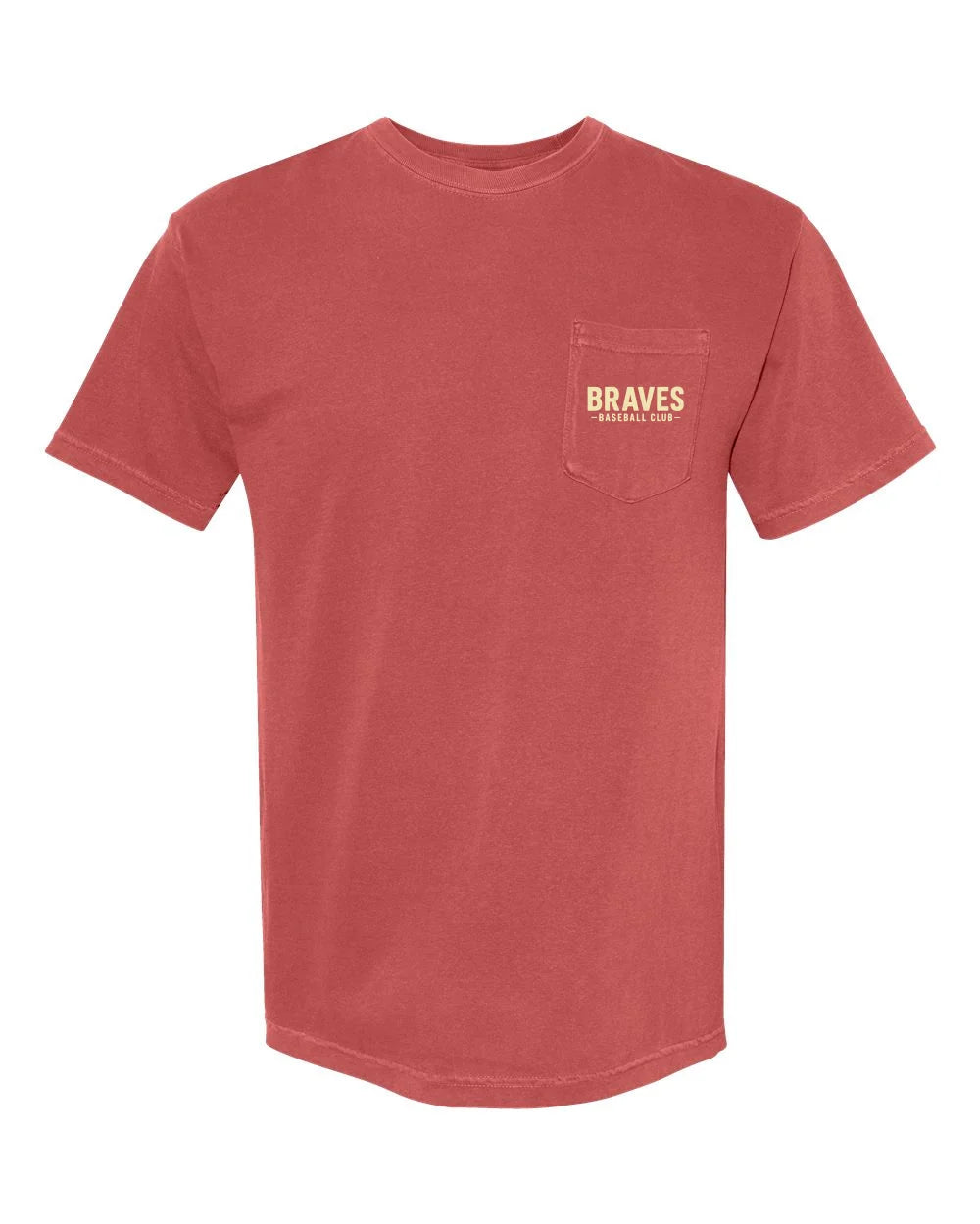 CB Braves Baseball Club Pocket T-Shirt - Brick