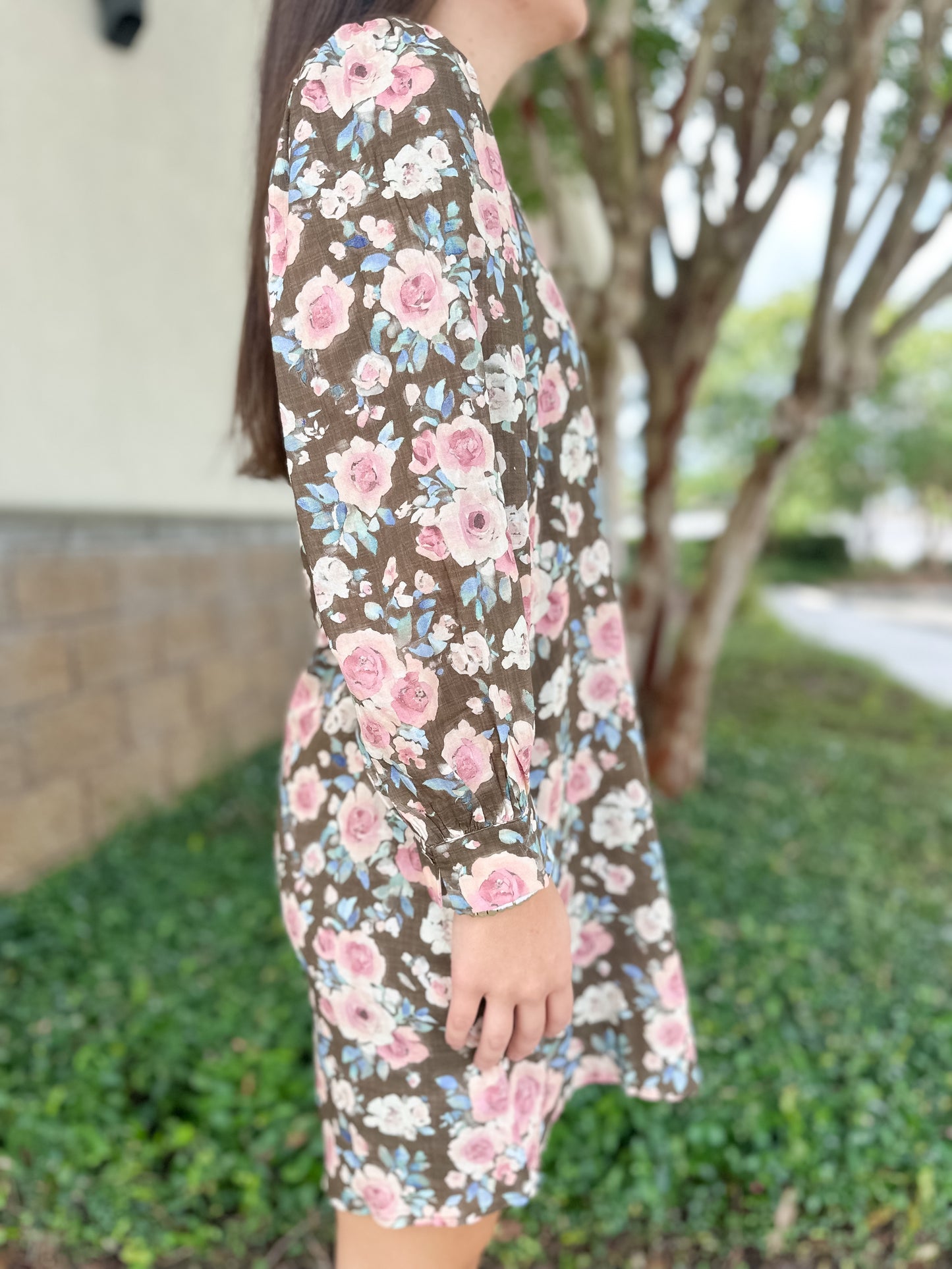 Margaret Floral Long Sleeve Dress