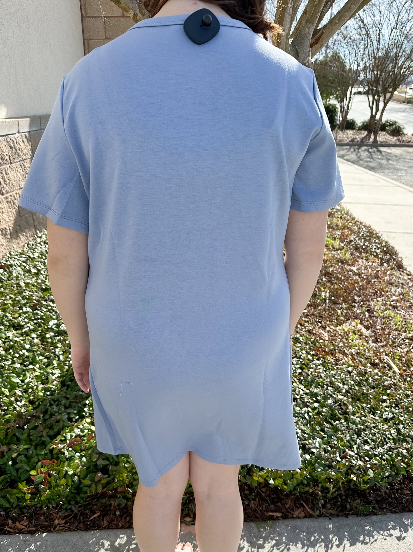 Adilyn Shirt Dress - Blue