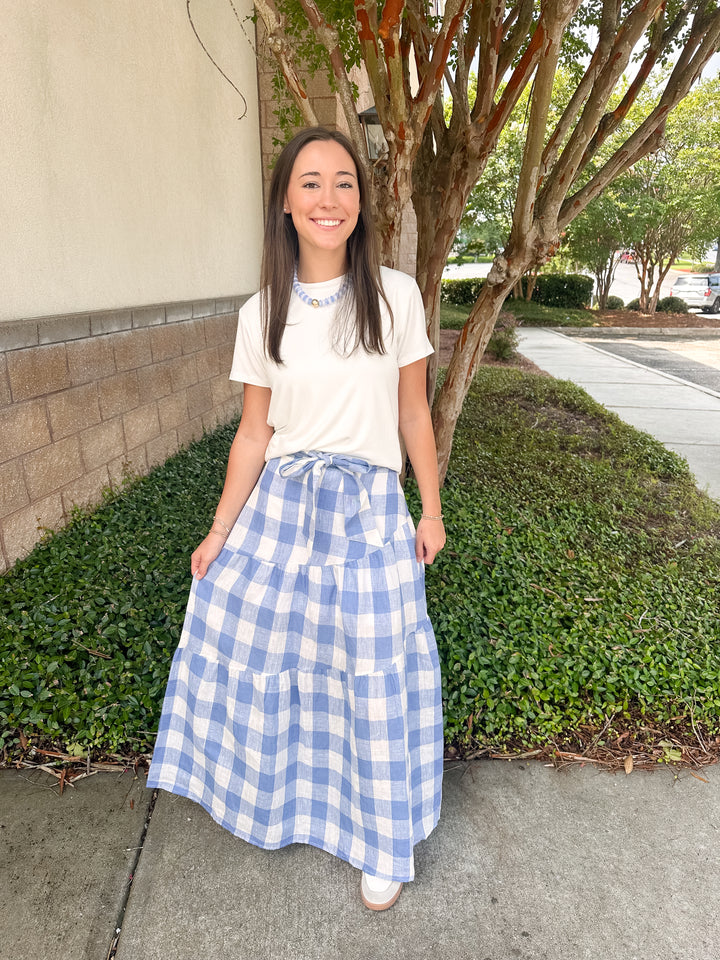 Buffalo Tie Maxi Skirt