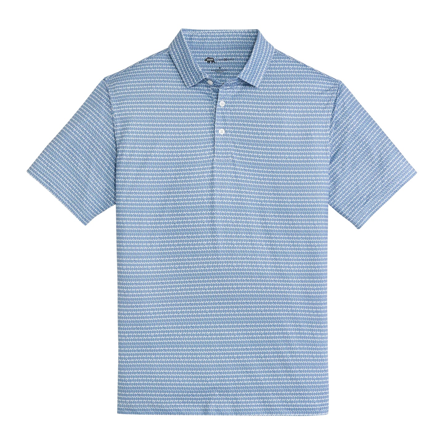 Onward Reserve On the Half Shell Printed Performance Polo - Ensign Blue