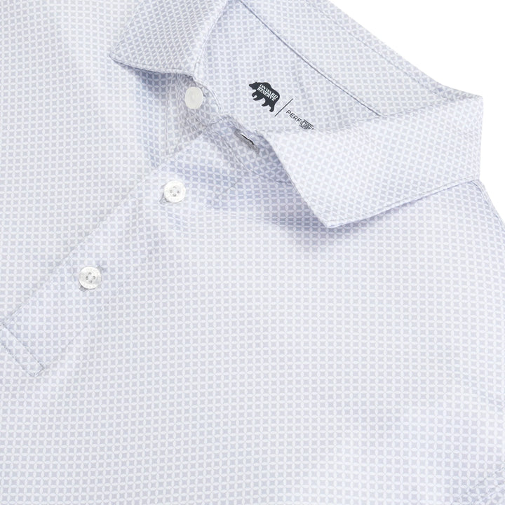 Onward Reserve Scope Printed Performance Polo - Mirage Grey