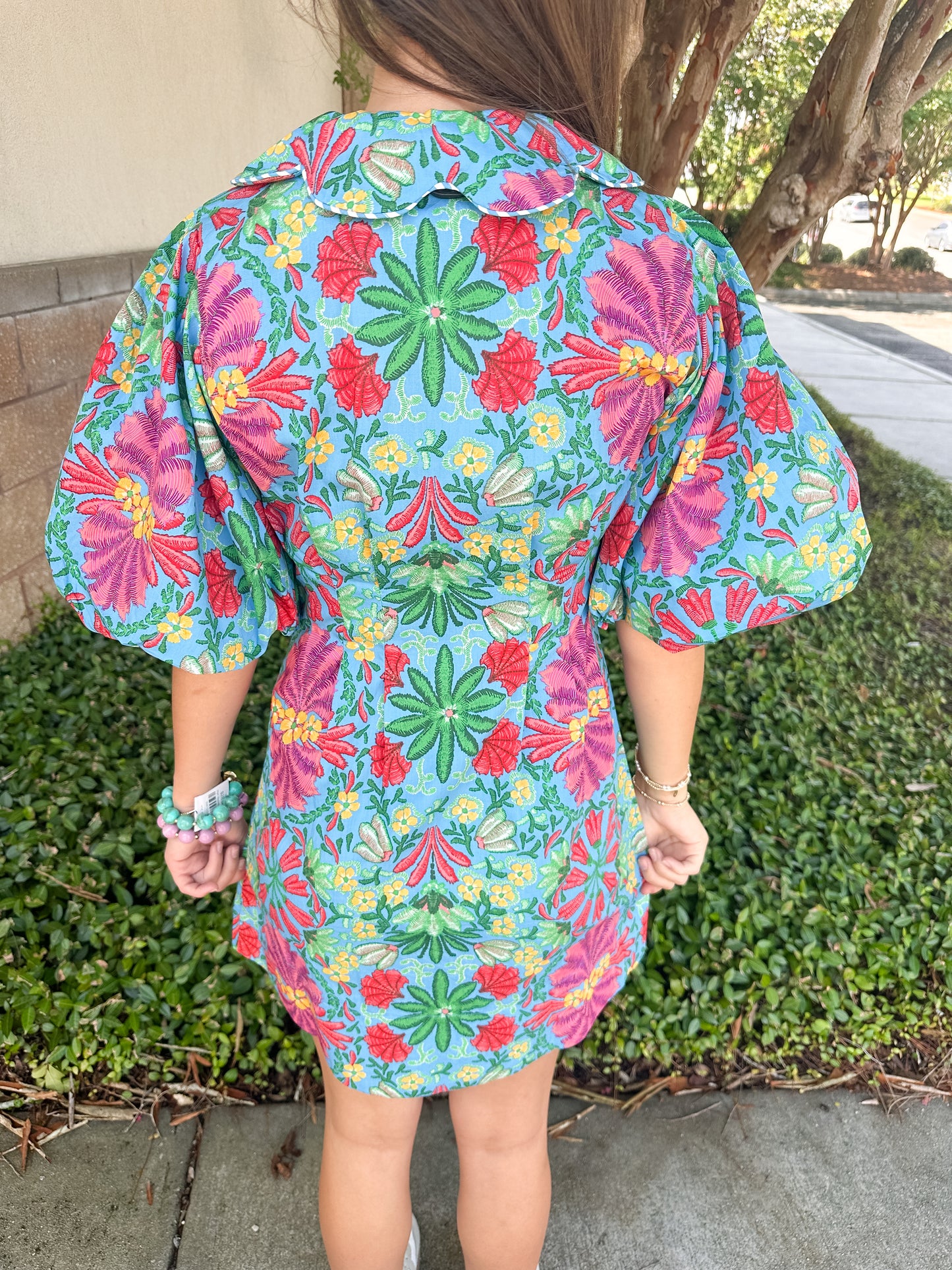 Jill Tropical Mini Dress